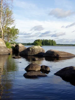 переливы, вода, камни