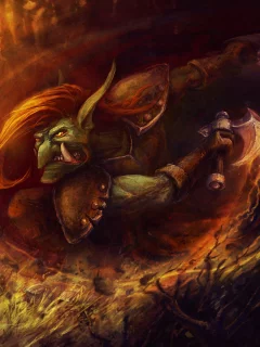 тролль, топоры, dota, дота, troll warlord, fury on, defense of the ancients, ярость