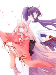 vocaloid, аниме, kamui gakupo, парень, вокалоид, сакура, весна, кимоно, девушка, оружие, megurine luka