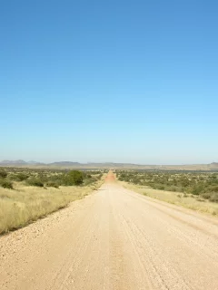 небо, south africa, песок, namibia, пустыня, природа, намибия, трава, дорога, горизонт, панорама, фото, южная африка, кусты