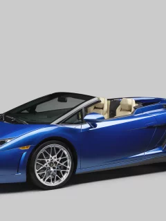 галлардо, синий, lamborghini, спайдер, 550-2, передок, gallardo, spyder, суперкар, lp, ламборгини