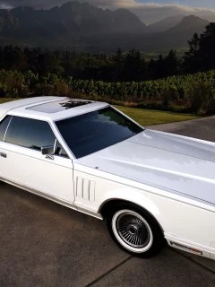 continental, огромный капот, lincoln, mark 5, континентал, белый, шикарная машина, линкольн, марк, горы