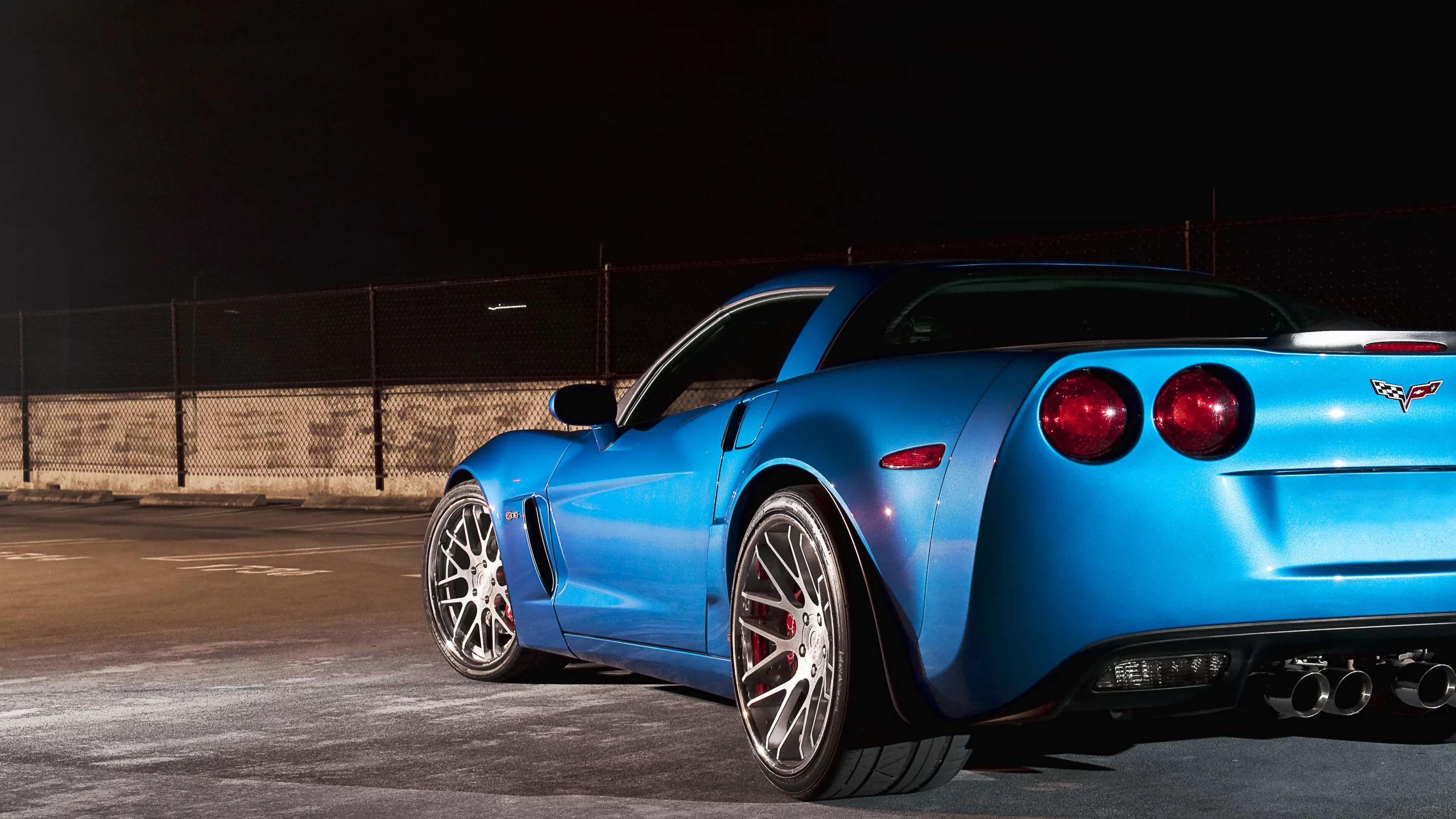 chevrolet, z06, корвет, 360 three sixty forged, шевроле, blue, corvette, голубой