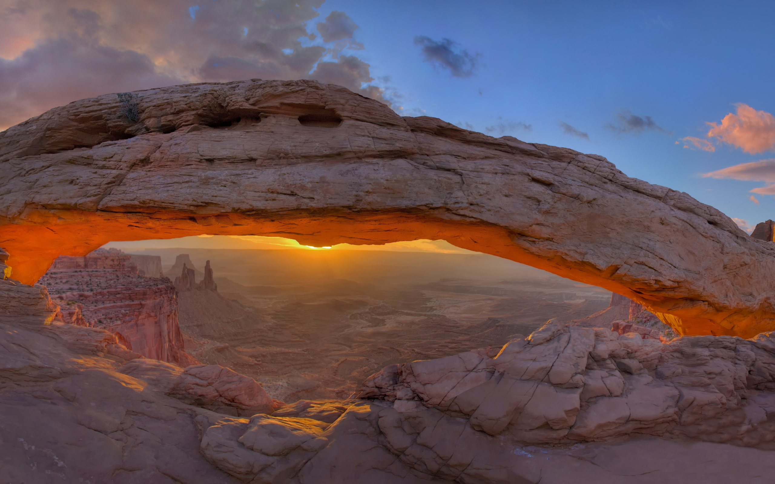 обои, пейзаж, mesa arch, природа, canyonlands national park, каньон, штат, wallpaper, горы, америка, панорама, сша, юта