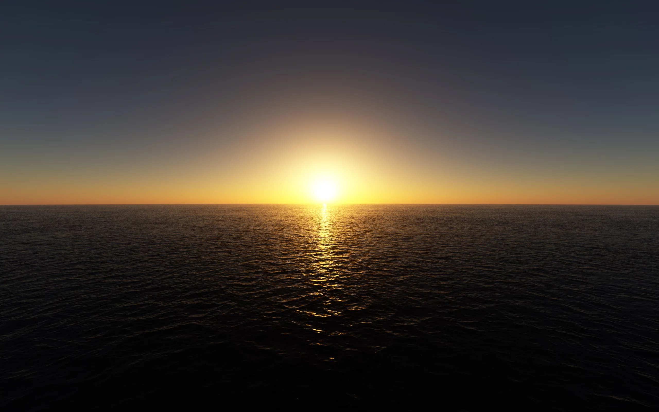 the last sunset over the sea, закат, гладь, море