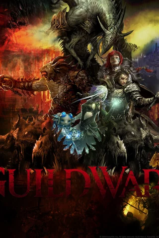 арт, войны, текстура, guild wars 2, монстры