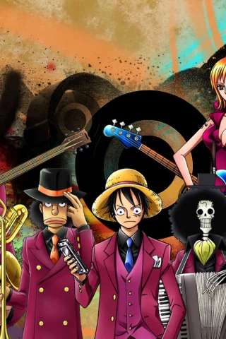 соломенная шляпа, one piece, в костюмах, музыкальные инструменты