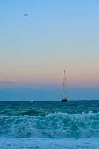 яхта, закт, море