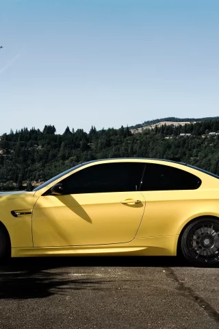 бмв, желтый, bmw m3, тюнинг, авто