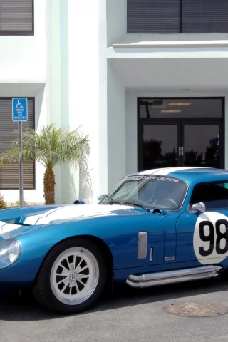 cobra, shelby, синий