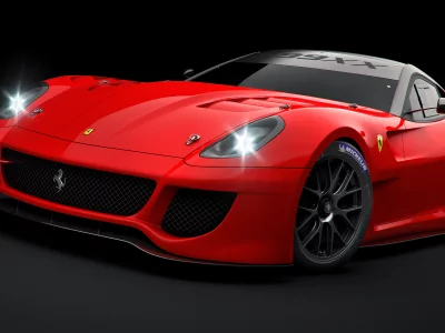 599xx, ferrari, рендер