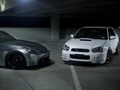 impreza, silvery, subaru, 350z, импреза, white, белая, серебристый, sti, nissan, ниссан, wrx, субару