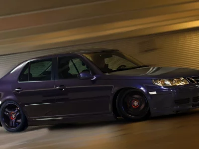 saab, 9-5, saab 9-5, saab 95, скорость, дрифт