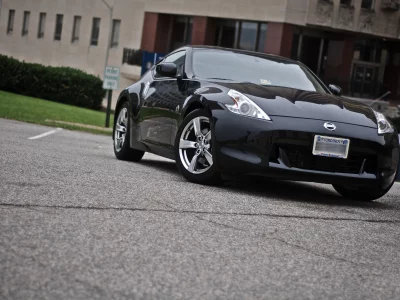 370z, nissan, чёрный