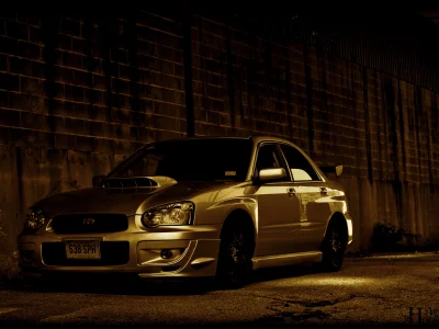 здание, асвальт, subaru, impreza, импреза, субару, темнота