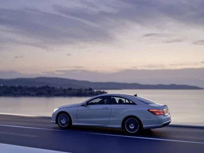 mercedes-benz, white, e500