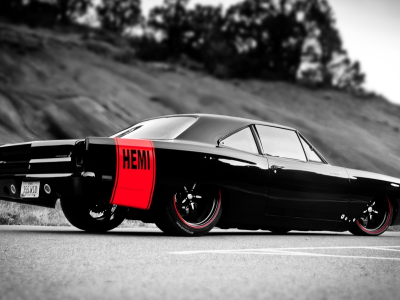 auto, cars, чб, plymouth, road runner, muscle car, hemi