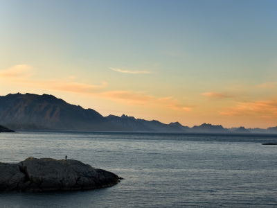 закат, камни, пейзаж, море, скалы