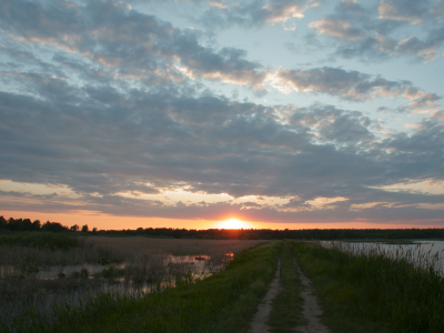 небо, пейзажи, солнце, природа, закат