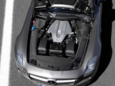 amg, мерс, двигатель, sls, roadster, авто, benz, auto