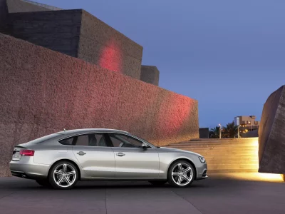 свет, вечер, car, машина, 2828x2000, light, night, audi a5 sportback 2012