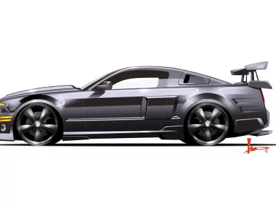 shelbygt500kr, подпись, сполер