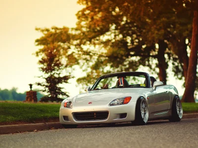 осень, остановка, сars, city, honda s200, обои авто, фото, auto, листья, wallpapers auto