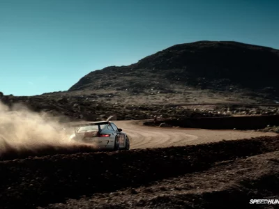 спорт, дорога, car, porsche, пыль, скорость