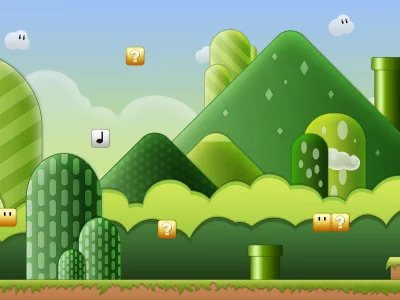 облака, трубы, кирпичи, игра, марио, mario, холмы