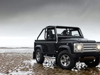 90, defender, land rover, автомобиль, песок, внедорожник