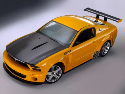 тюнинг, gtr, авто, ford, concept, mustang