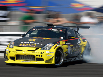 350z, drift, nissan, formula drift, tanner foust, rockstar