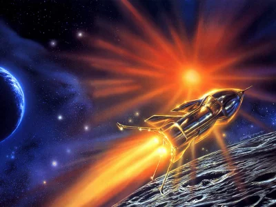 картина, bob eggleton, anti-ice, alien horizons