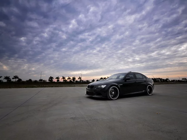 bmw, m3, небо