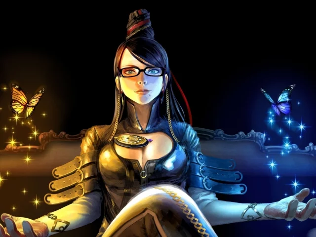бабочки, слэшер, bayonetta