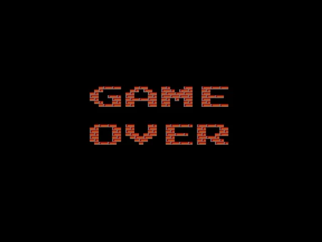 game over, игра окончена, battle city, танчики, dendy