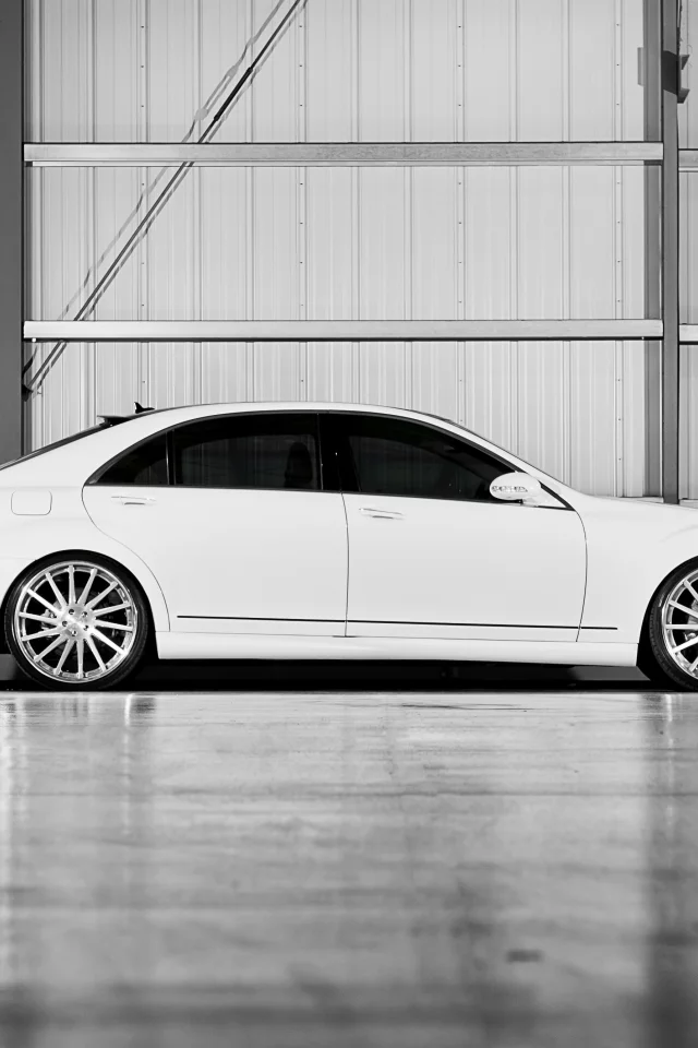 тюнинг, s550, черно-белое, mercedes