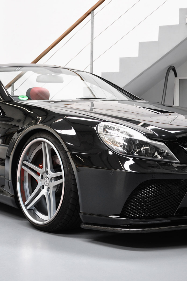 tuning, 1920x1200, mercedes-benz sl r230 black edition, car, prior design, машина