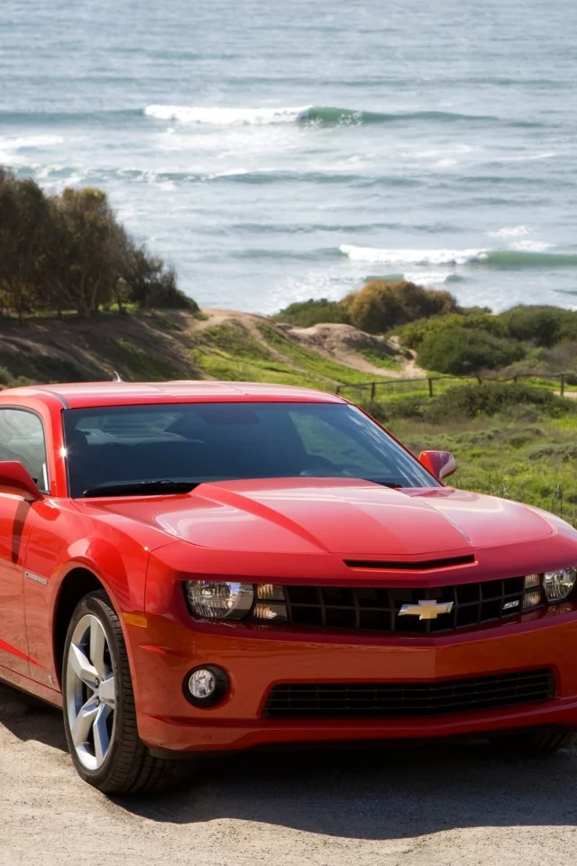 chevrolet, ss, camaro, красный