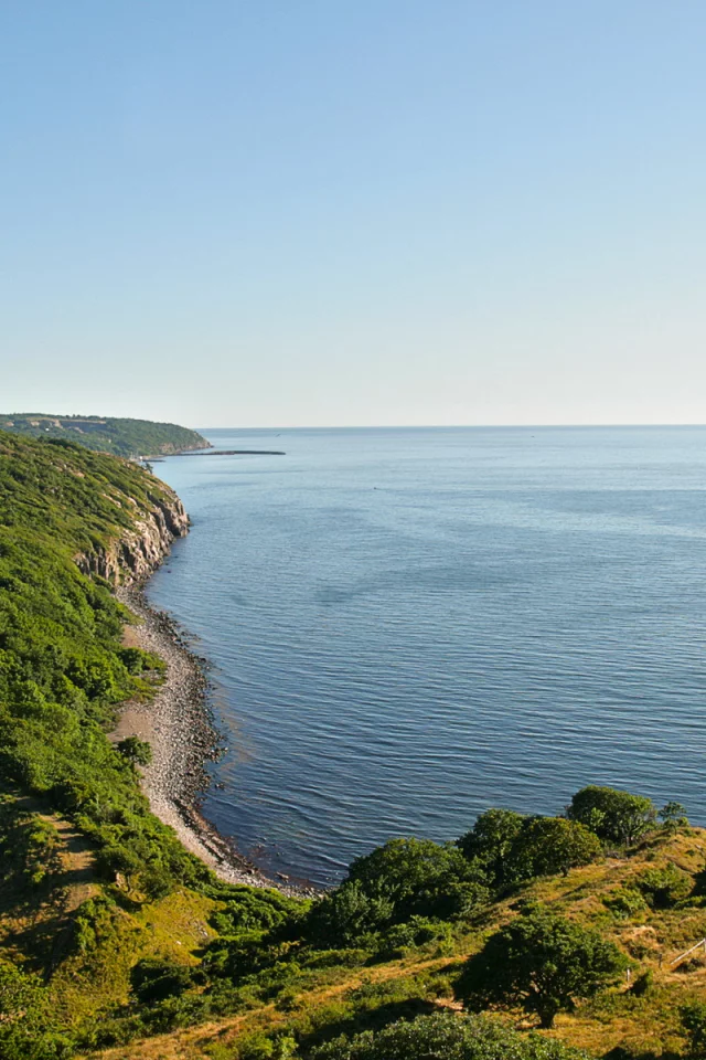 небо, дания, landscape, пейзажи, побережье, море, лес, холмы