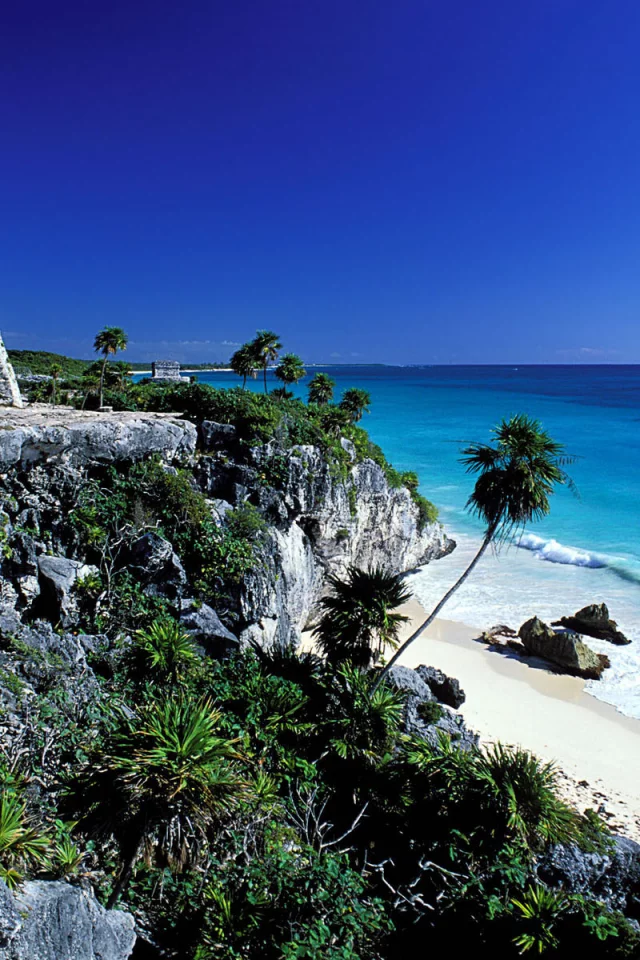 tulum, mexico, in quintana roo, sitio arqueol__gico maya de el castillo ubicado en quintana roo, mayan archaeological site of el castillo, tulum