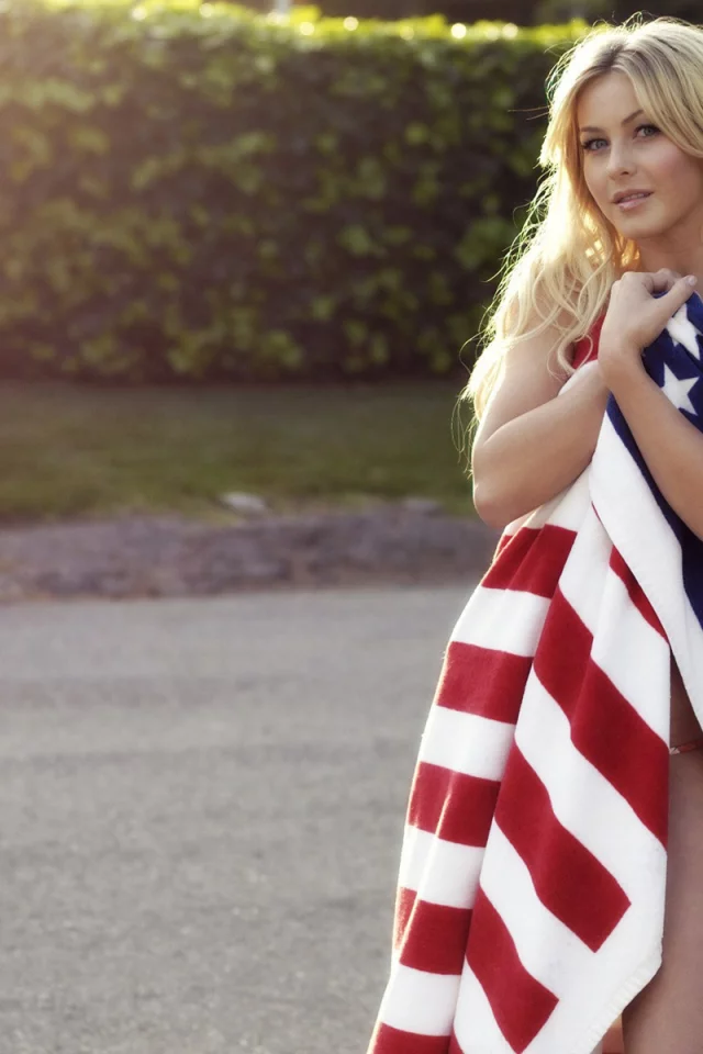 сша, певица, джулианна хаф, флаг