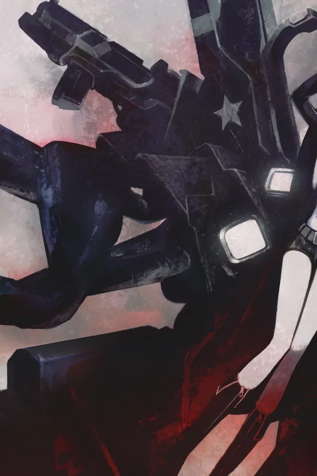 цепи, девушка, мато, стрелок с чёрной скалы, black rock shooter