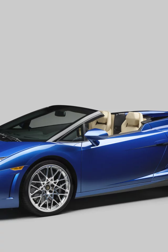 галлардо, синий, lamborghini, спайдер, 550-2, передок, gallardo, spyder, суперкар, lp, ламборгини