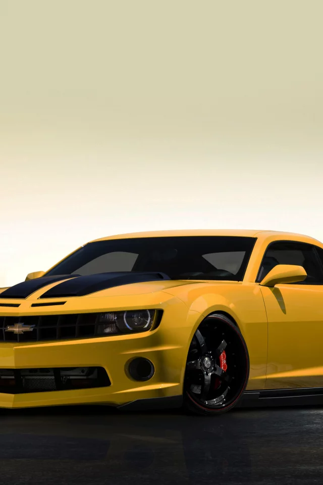 chevrolet, жёлтый, camaro