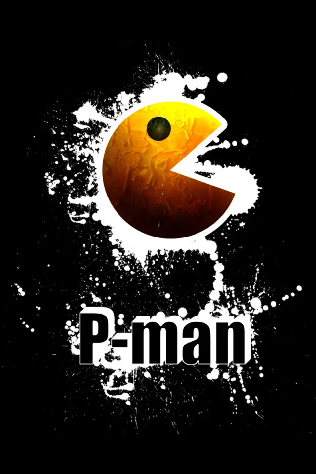 p-man, pacman, брызги