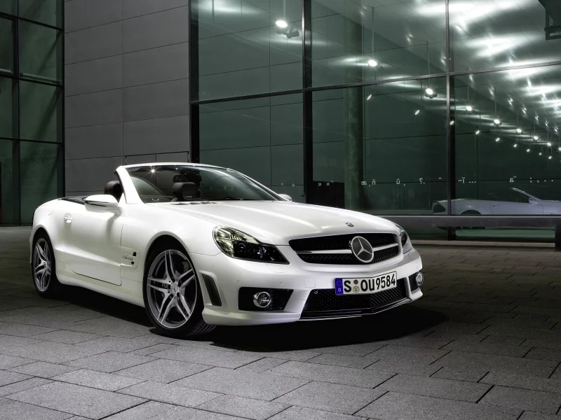 benz, отражение, mersedec, крыши, без, зеркало