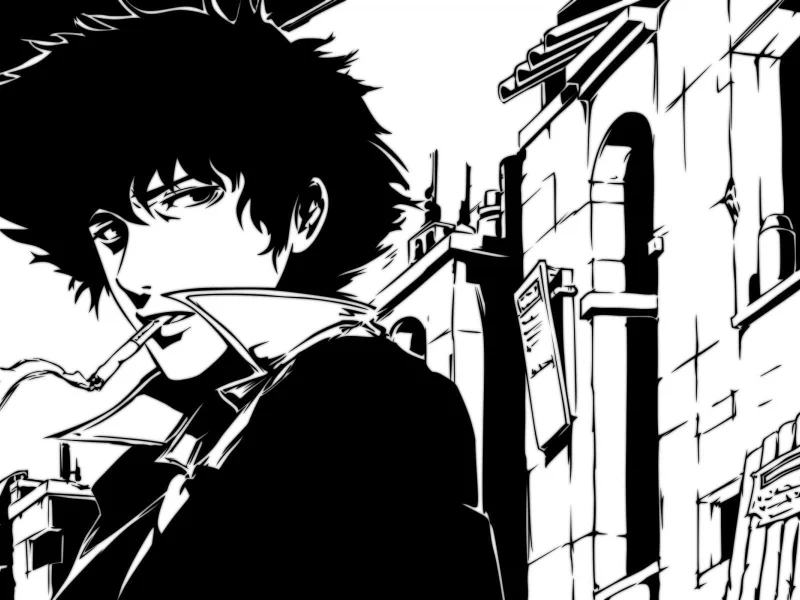спайк, cowboy bebop, чб