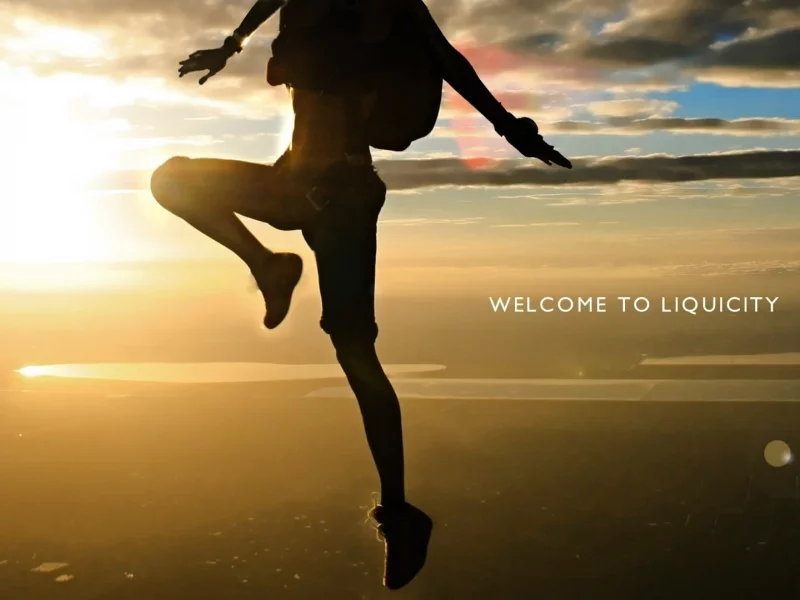 скайдайвинг, небо, солнце, полёт, человек, welcome to liquicity