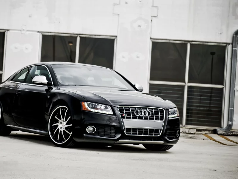 s5, ауди, audi, чёрая